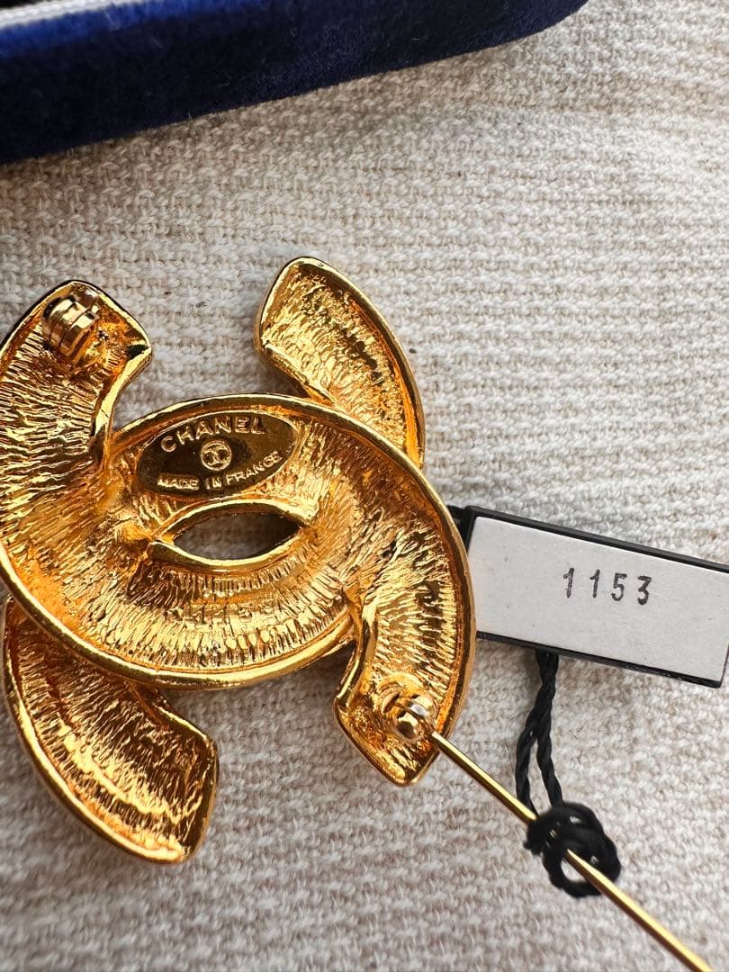 ⭐️ 鑑定済✨未使用【CHANEL】ブローチ　マトラッセ　CHANEL