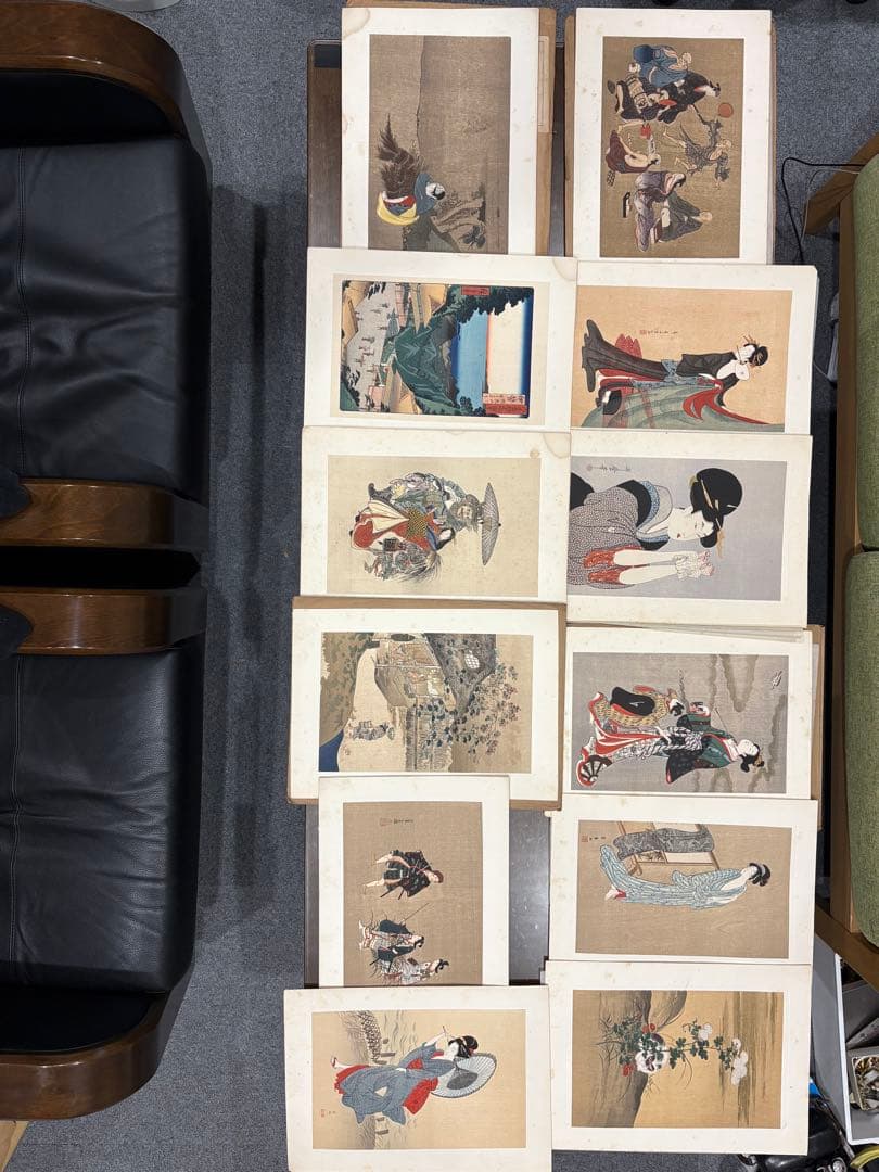 日本木版画粋　大正時代　木版印刷　24袋×3枚全72枚　北斎　広重　歌麿　他