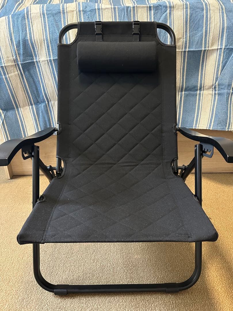 R/cr リクライニングローチェア ブラック 2脚セット