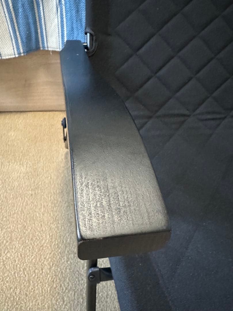 R/cr リクライニングローチェア ブラック 2脚セット