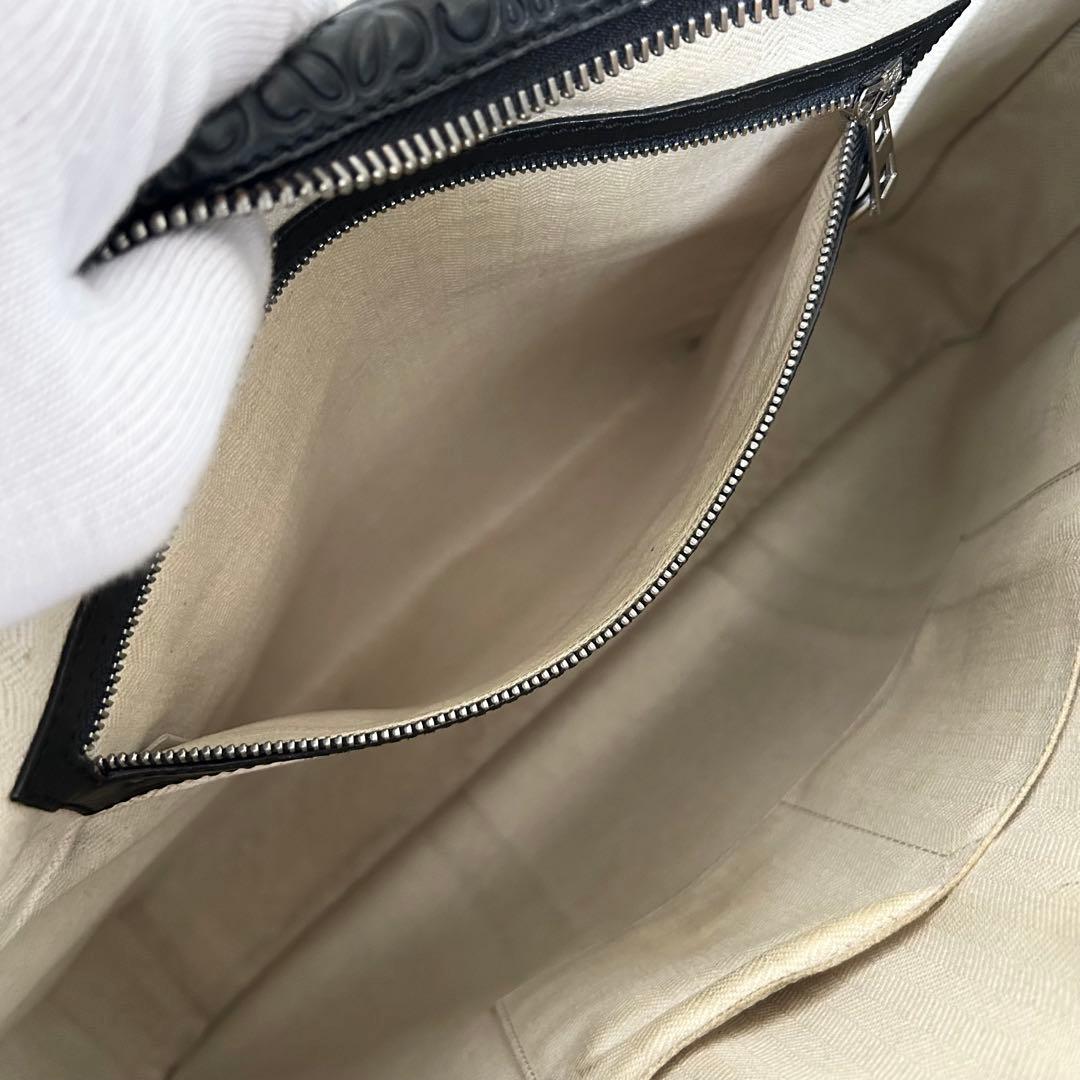 ■専用■LOEWE トートバッグ　リピートアナグラム　黒　レザー　ビジネス