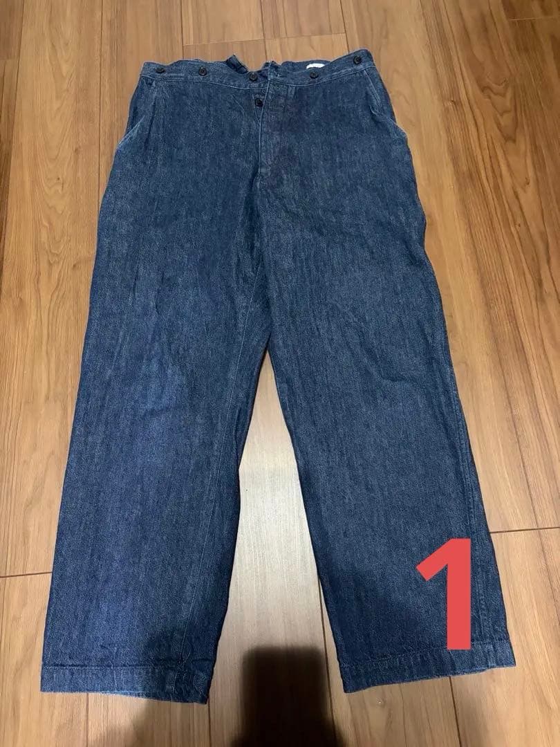 COMOLI デニムオーバーパンツ　size１