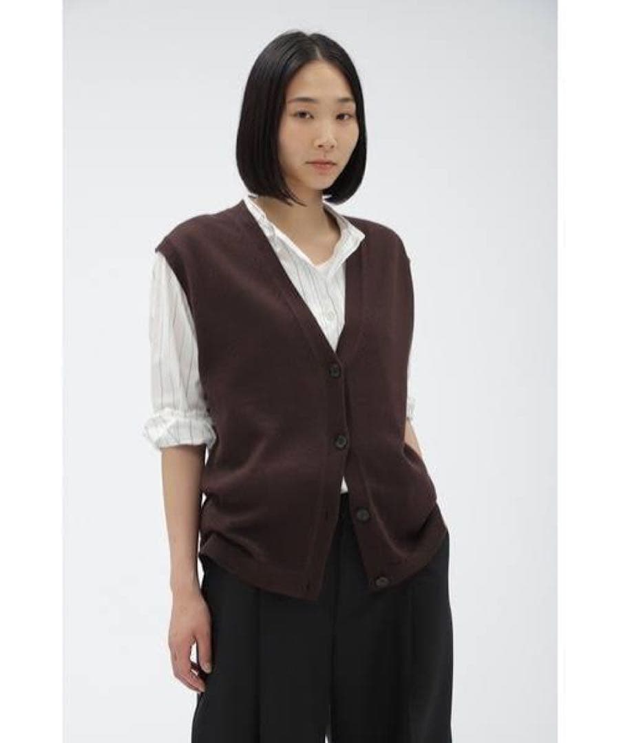 マーガレットハウエル TWISTED COTTON WOOL ベスト