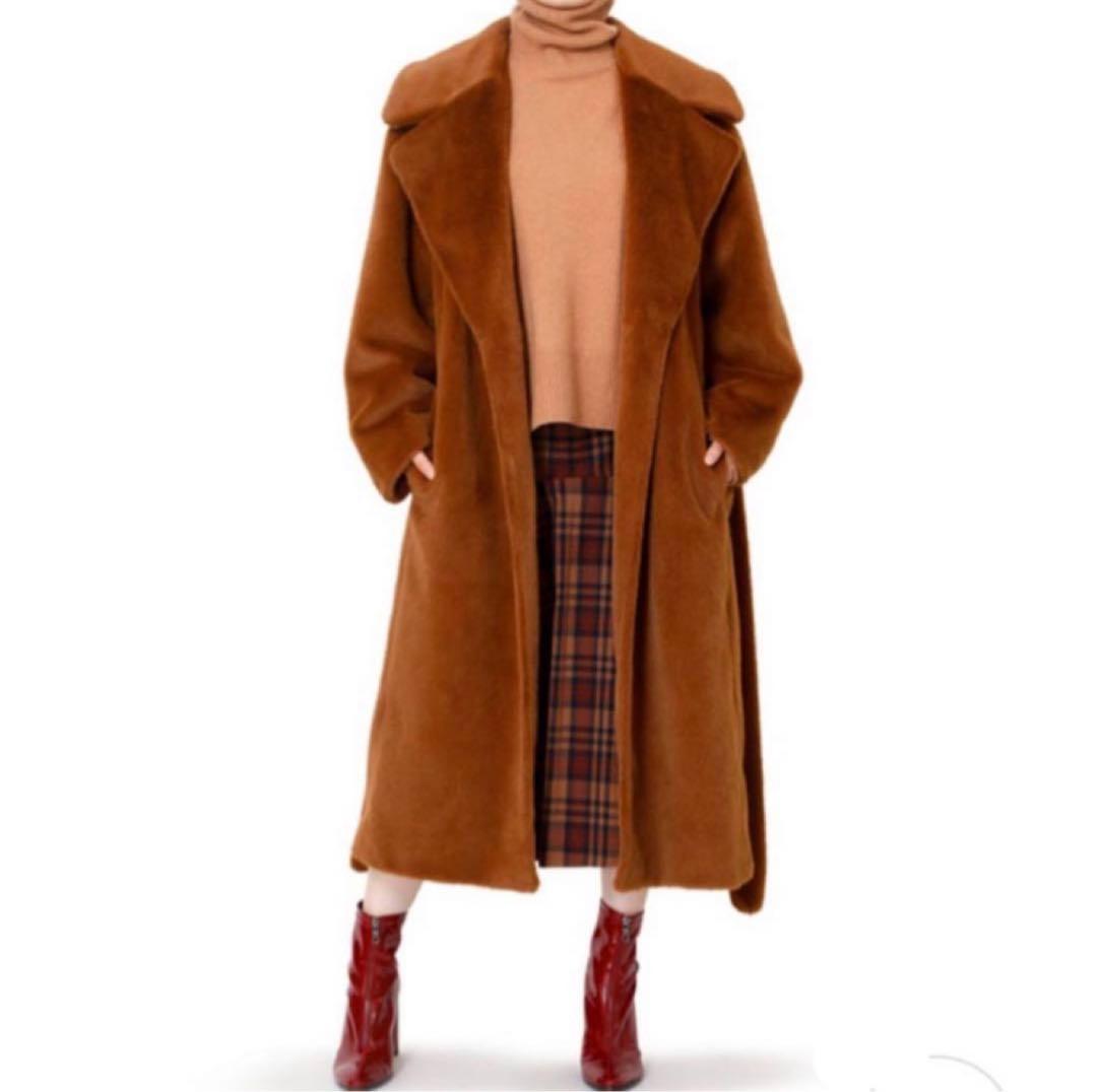 【美品・即日発送します！】LE CIEL BLEU ブラウンファーコート