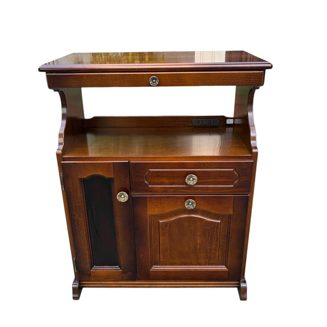 送料無料　Karimoku カリモク コロニアル 電話台 サイドチェスト