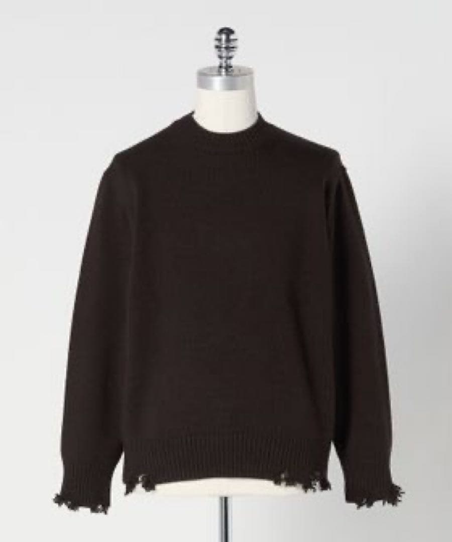 LOEFF 5ゲージ ダメージ ニット プルオーバー UNISEX