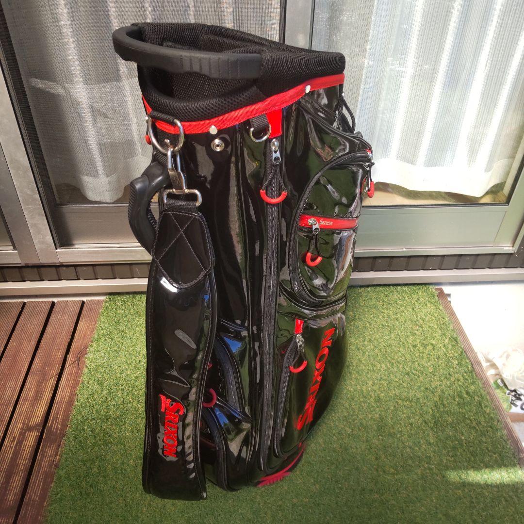 スリクソンキャディバッグ ブラック/レッド
