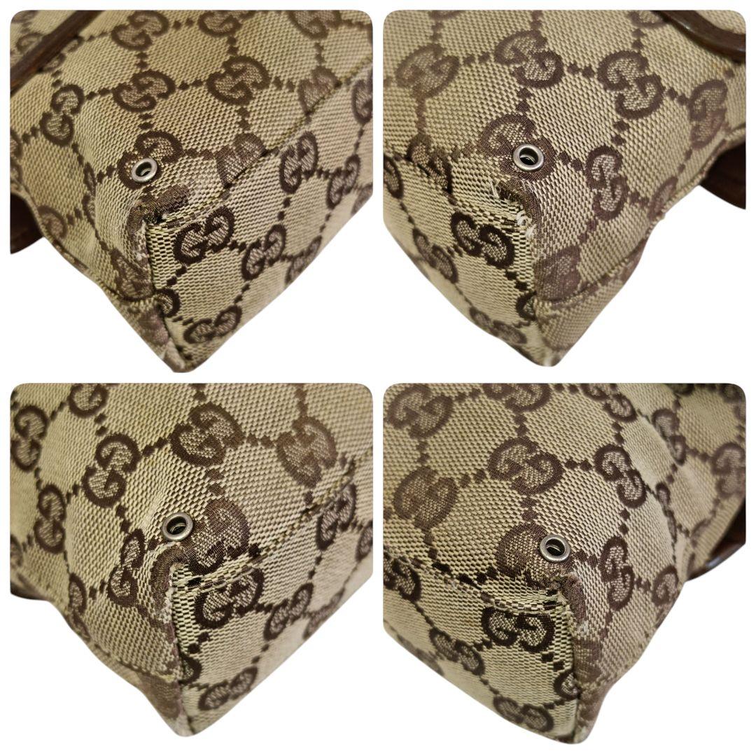 美品 正規品 GUCCI グッチ ボディバッグ ウエストポーチ GGキャンバス