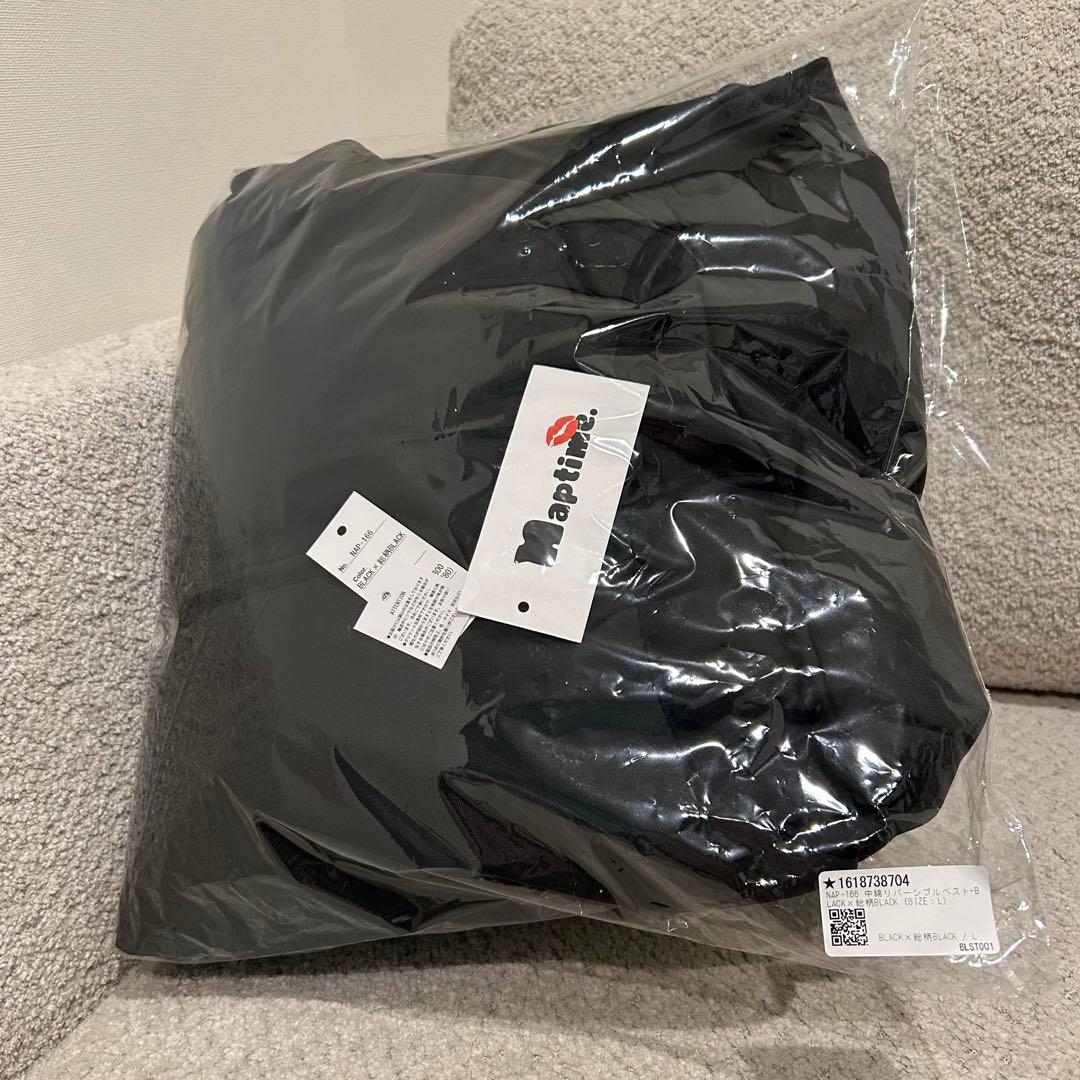 こ*く様 Naptime ナップタイム　中綿リバーシブルベスト　　Lサイズ　黒