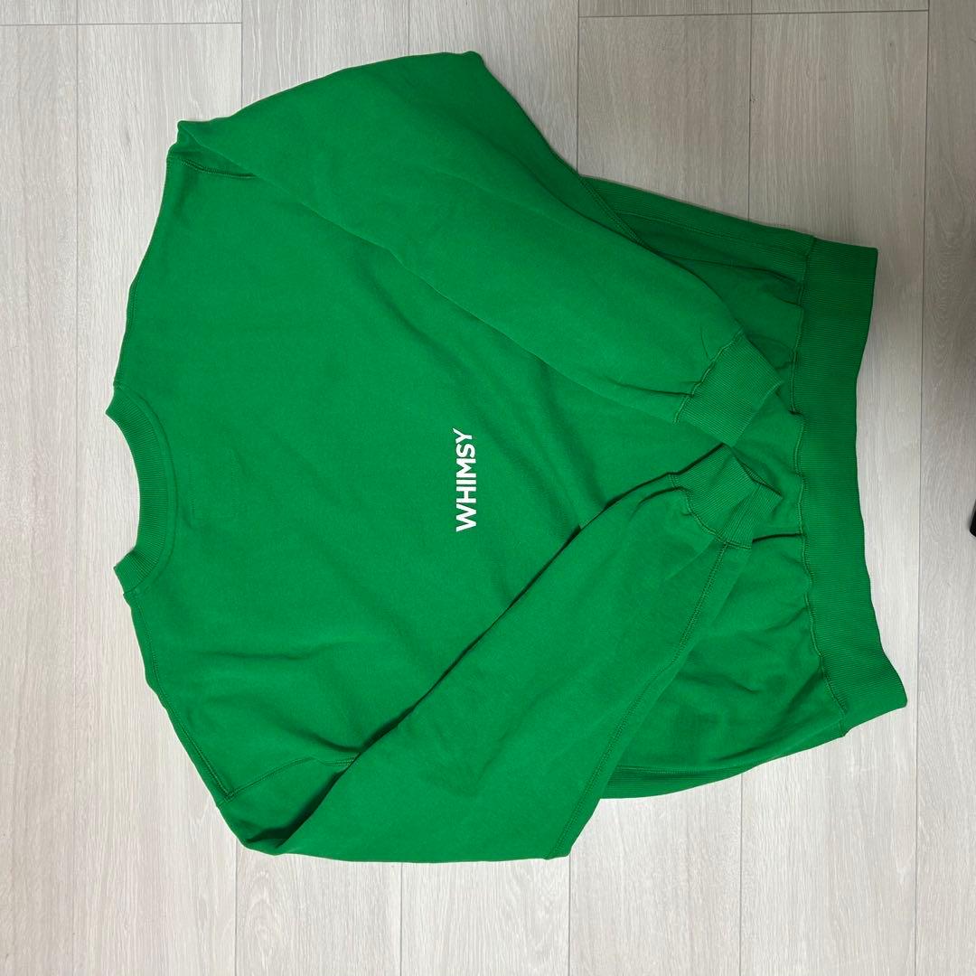 Creekロゴスウェット 緑色 WHIMSY