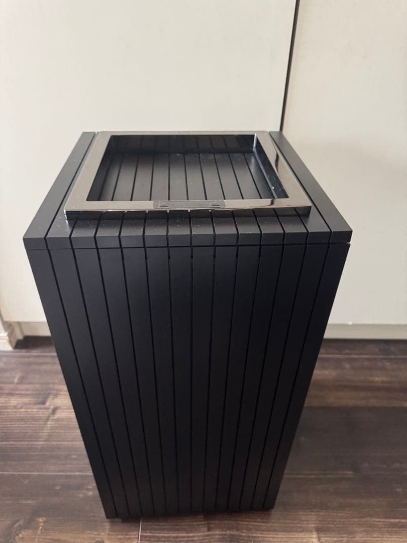 ZITA スクエアゴミ箱　ブラック