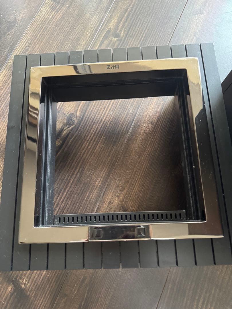 ZITA スクエアゴミ箱　ブラック