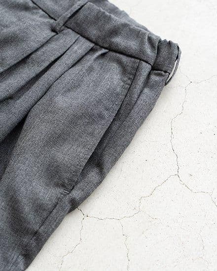 STILL BY HAND スティルバイハンド ウールナイロン4タックパンツ