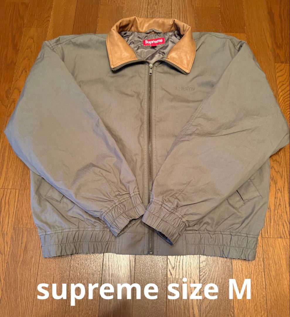 ジャケット・アウター Supreme Leather Collar Utility Jacket