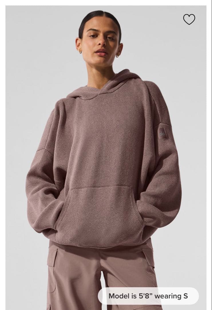 alo Scholar Hooded Sweater マッシュルーム S