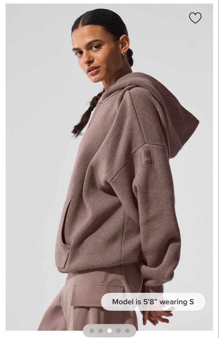 alo Scholar Hooded Sweater マッシュルーム S