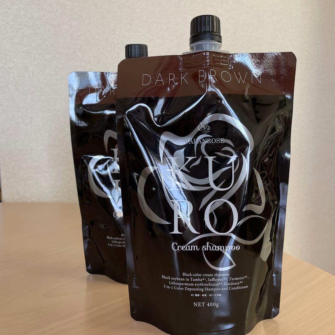 ダークブラウン クリームシャンプー 400g 2個セット