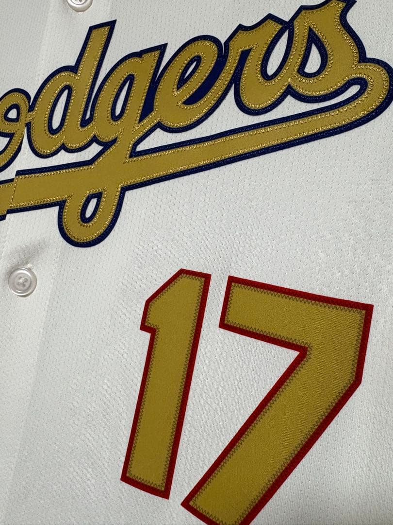 ドジャース Dodgers WS2024優勝記念 ゴールドユニフォーム 限定 L