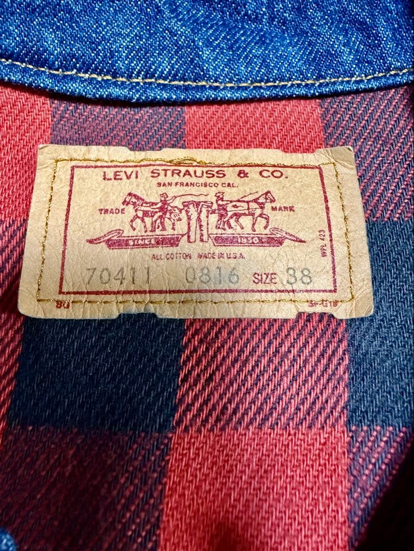 d*7様 美品 リーバイス 80s〜90s USA製 70411-0816 デニ