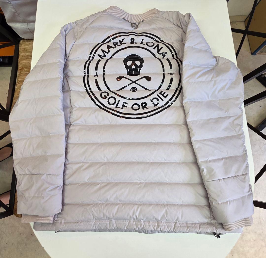 MARK & LONA ダウンジャケットホワイトに近いライトグレー　サイズ50