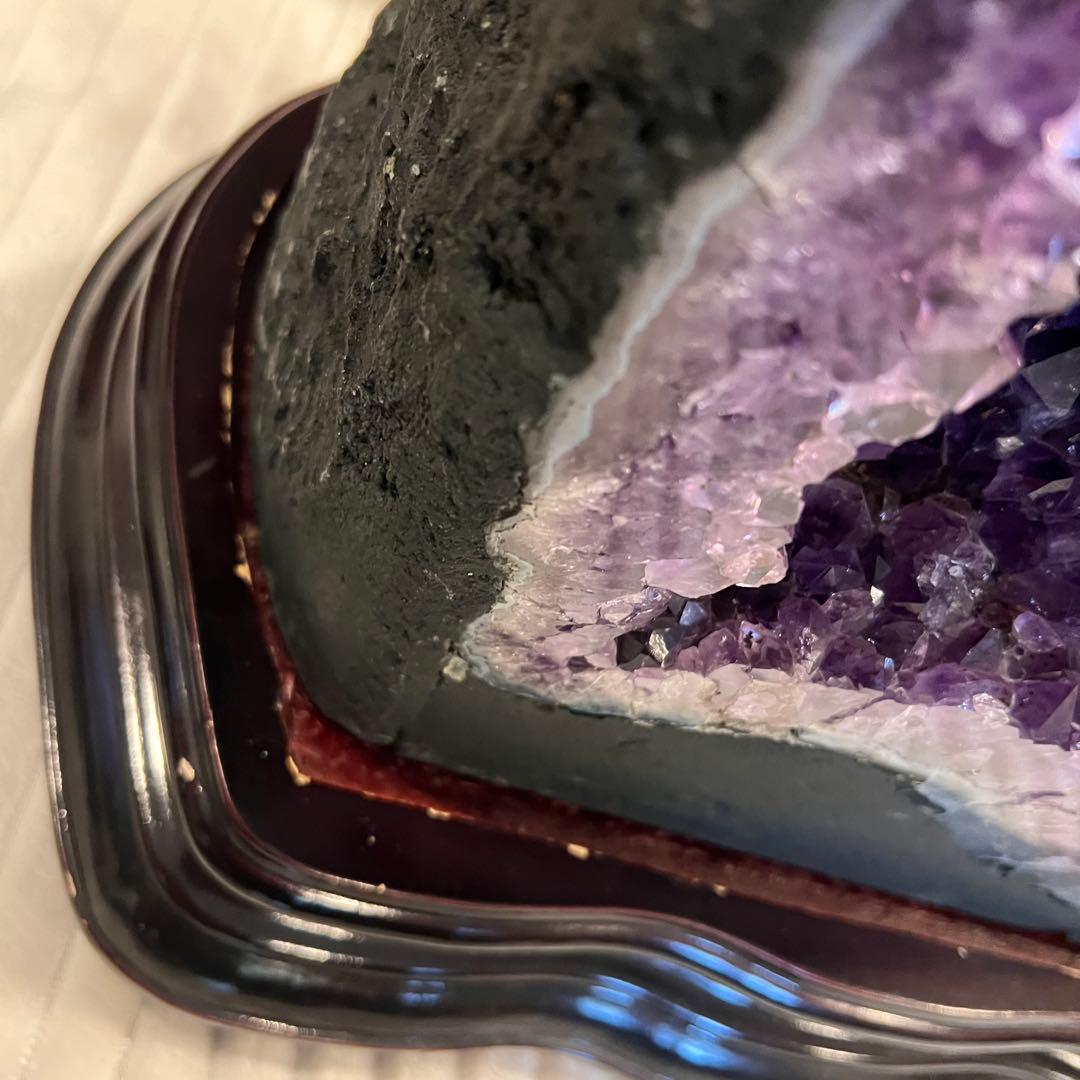 アメジスト ドーム 天然石 ブラジル産約21.2kg ドーム高さ36cm 台付き