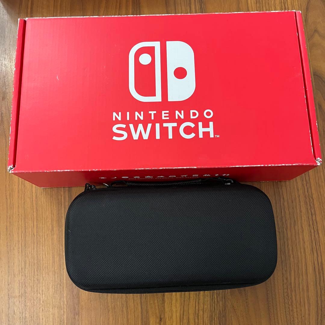 Nintendo Switch 本体 ネオンピンク/ネオンブルー　カバーケース付