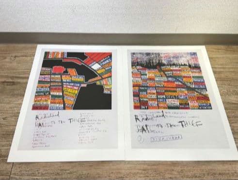 レディオヘッド　ヘイル・トゥ・ザ・シーフリトグラフ8枚セット RADIOHEAD