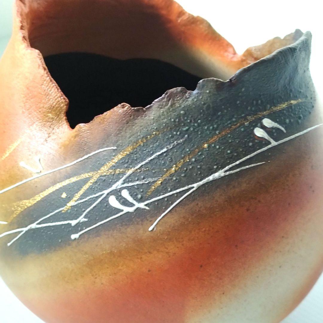 信楽焼 陶芸家 大原薫 伝統工芸士 花器 壷 生け花 フラワーベース