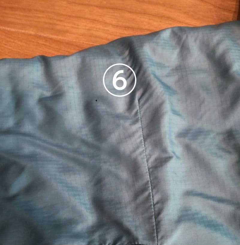 2007年製 patagonia マイクロパフフーデッド 収納袋付 S ブルー