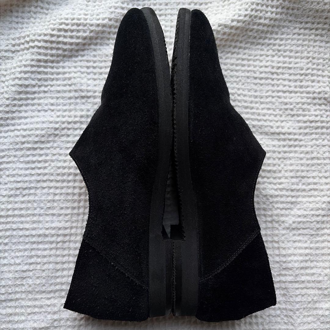 靴 que shoes Vibram plain / black velour