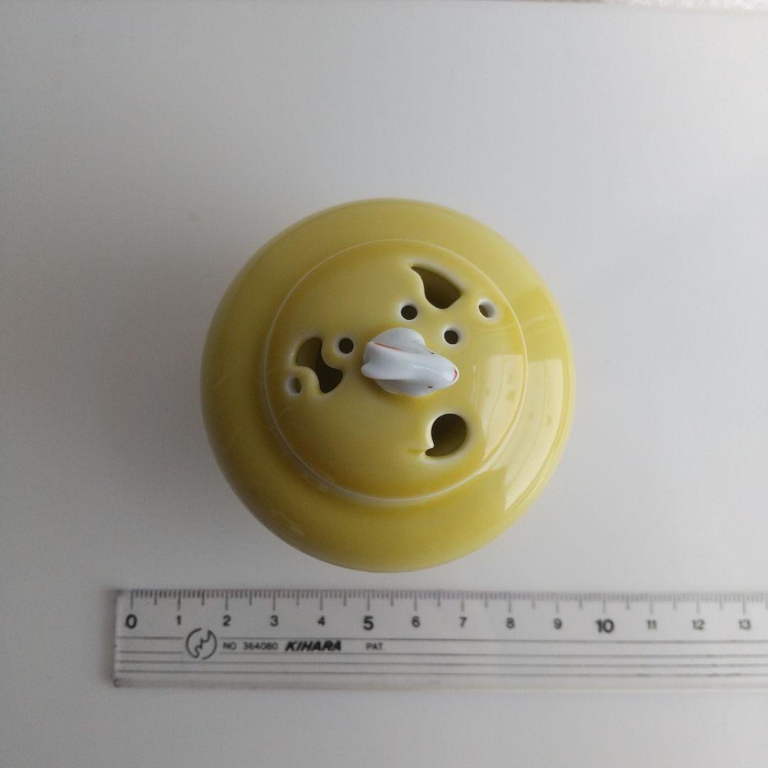 香炉　うさぎ　縁起物　黄色　金運