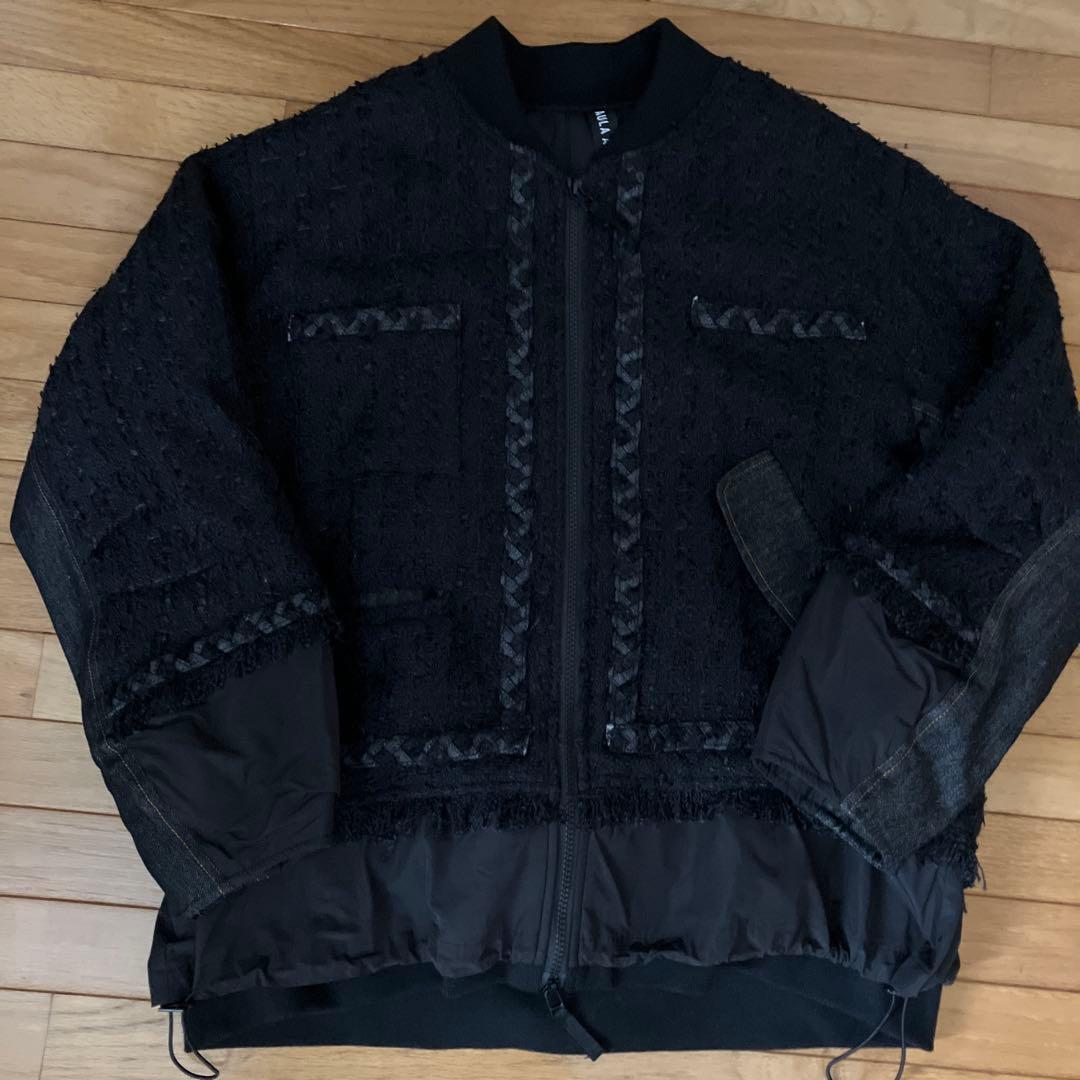 AULA AILA デニム切り替えブルゾン　黒