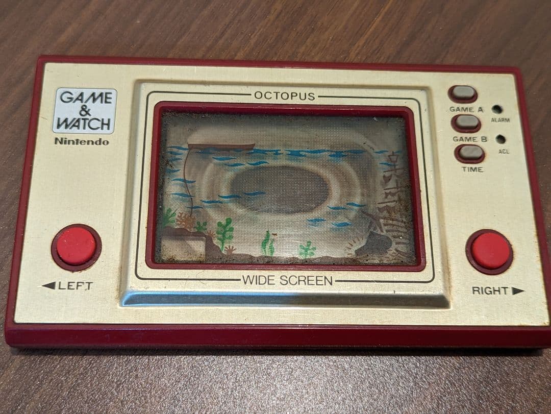 ゲームウォッチ オクトパス 当時物 動作品