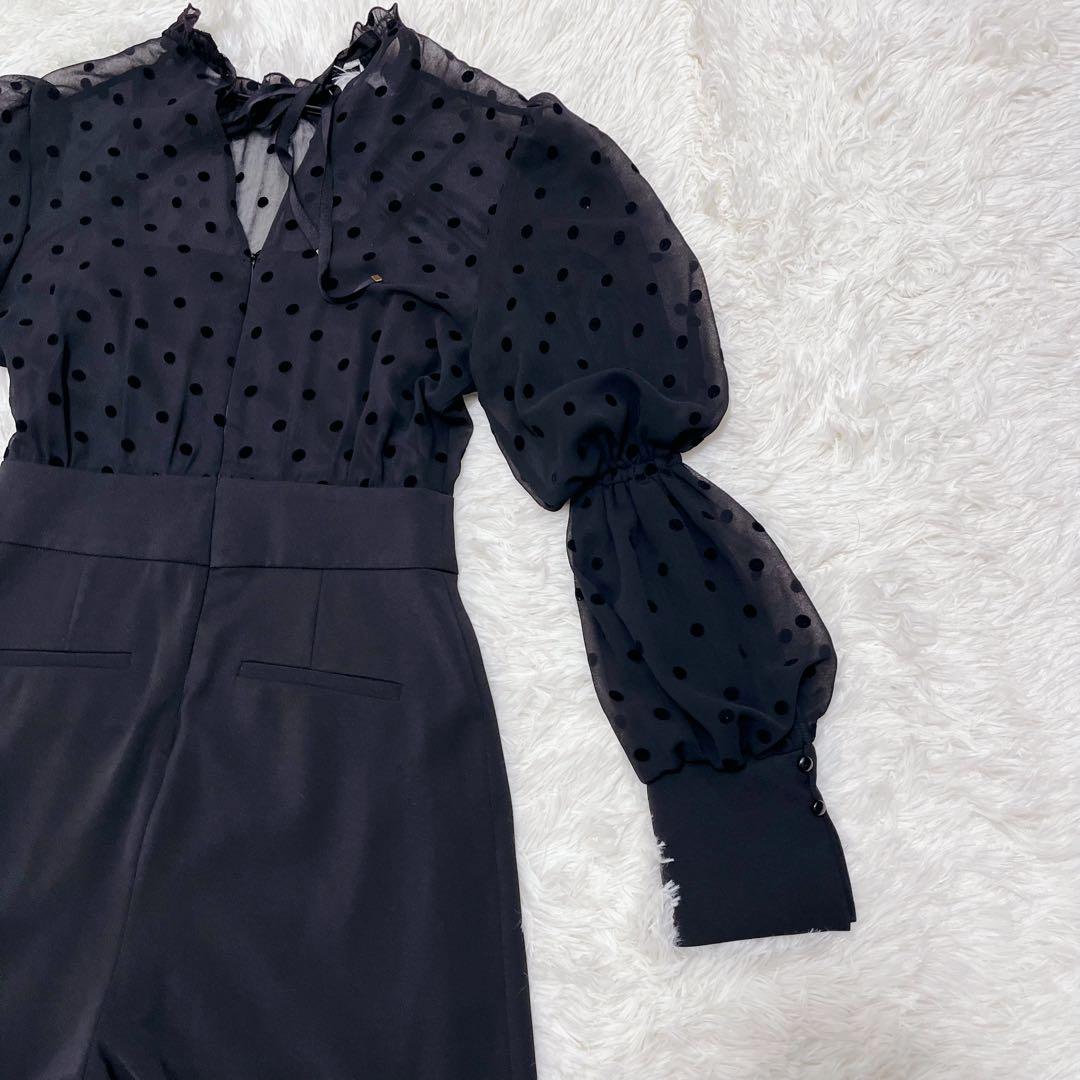 【美品】LILY BROWN オケージョンロンパース　ブラック　サイズ0