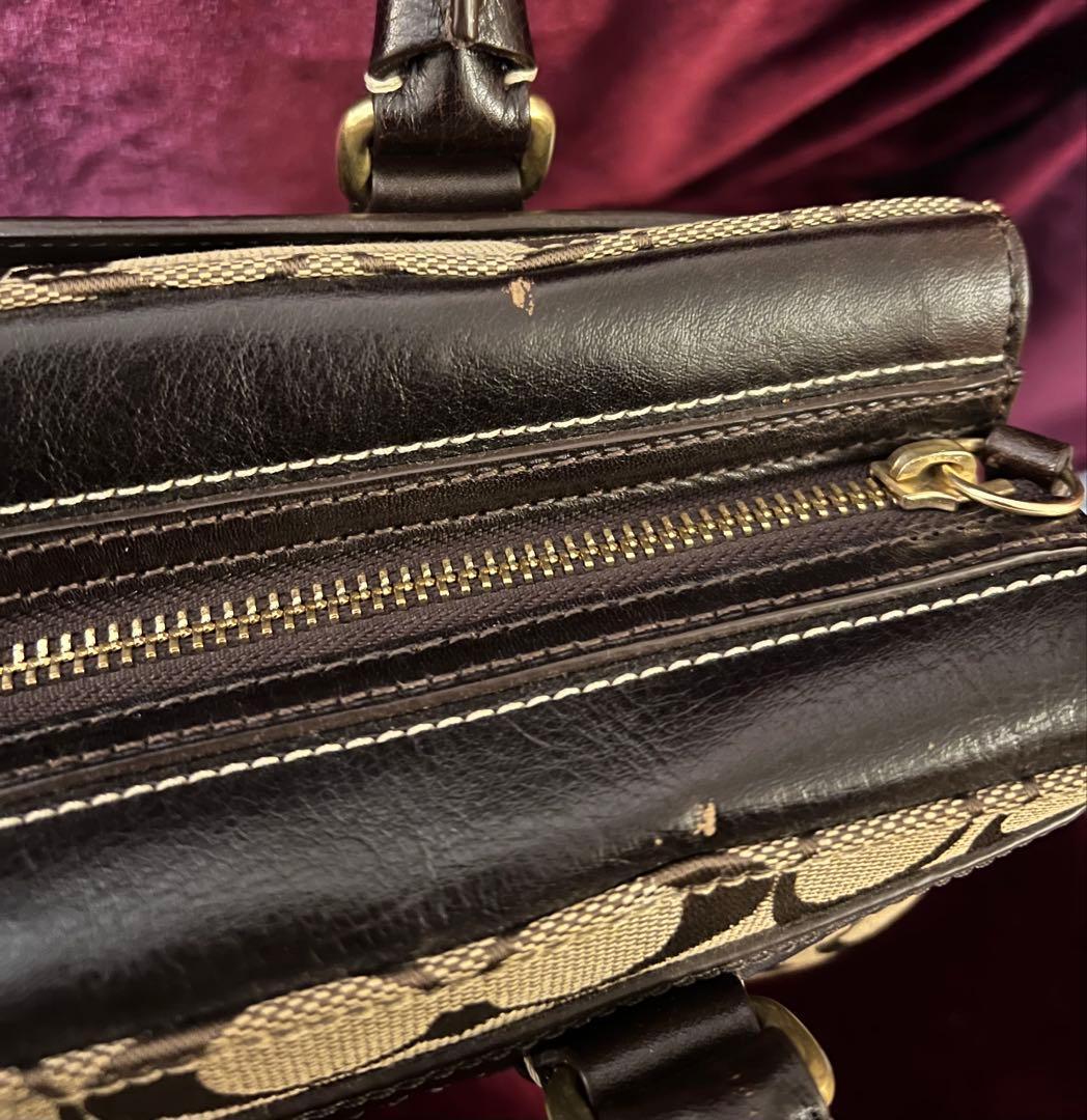 COACH シグネチャー ハンドバッグ コーチ レディース 美品