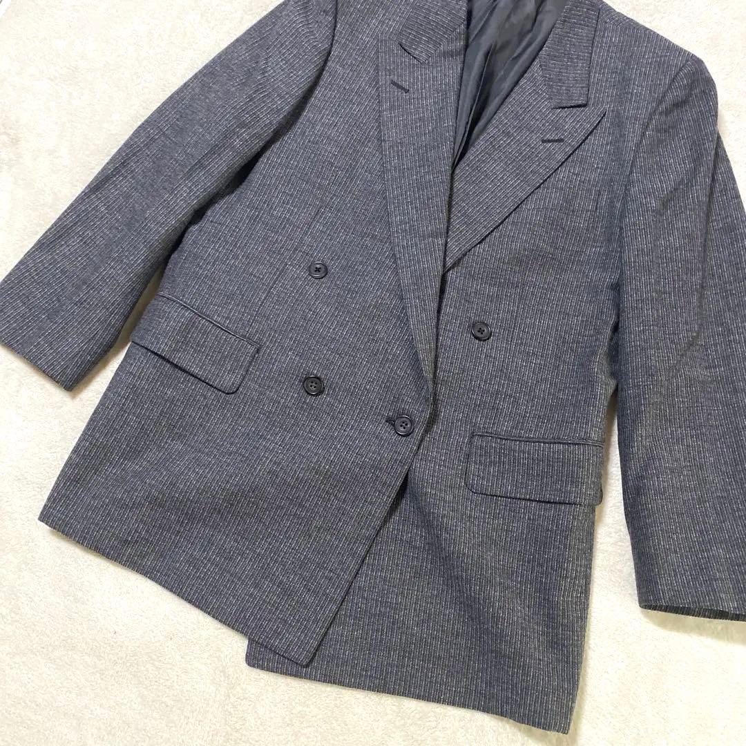 Burberry テーラードジャケット　ダブル　ヘリンボーン　オーバーサイズ