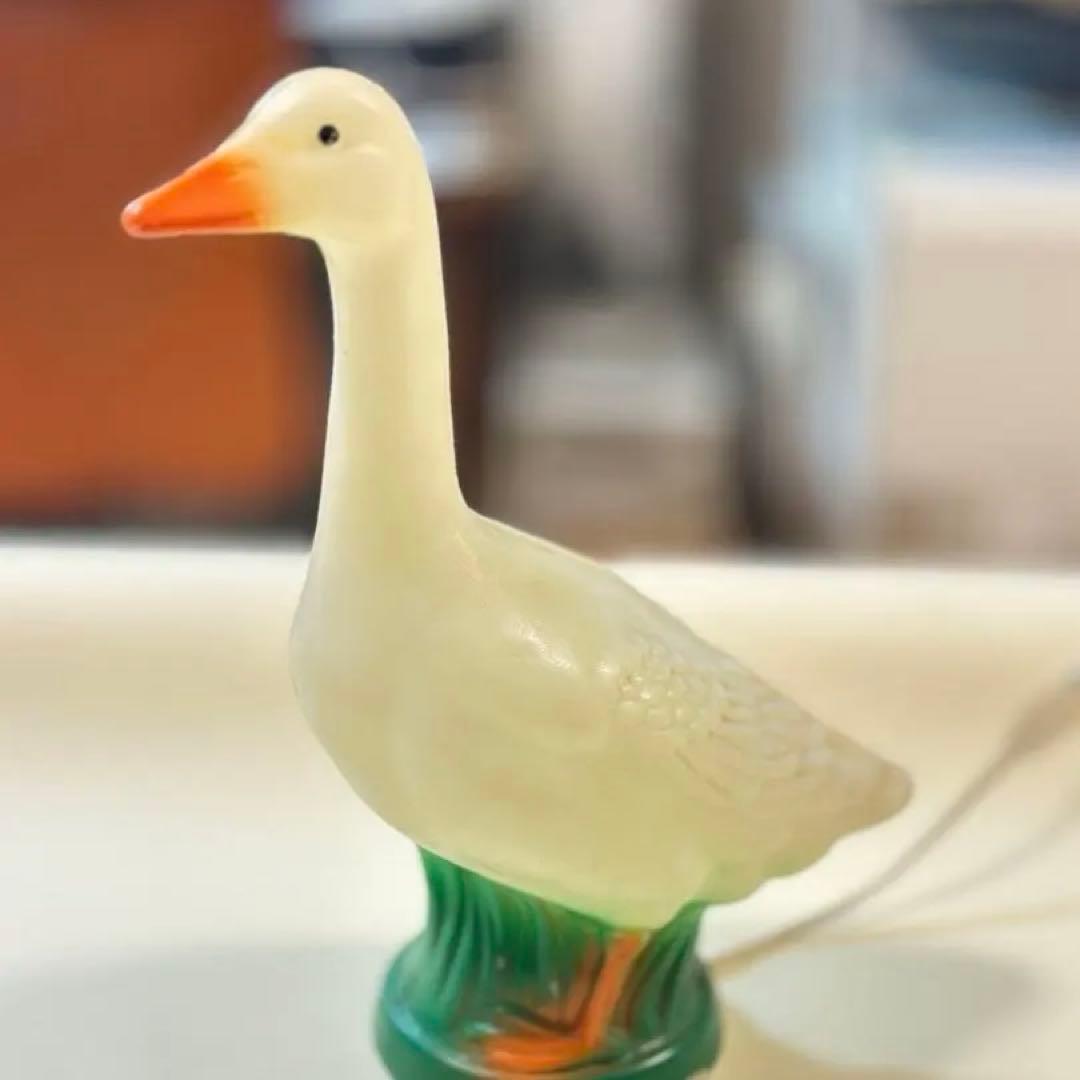80's アヒルライト当時物　美品　大型　高さ56cm 昭和レトロアンティーク