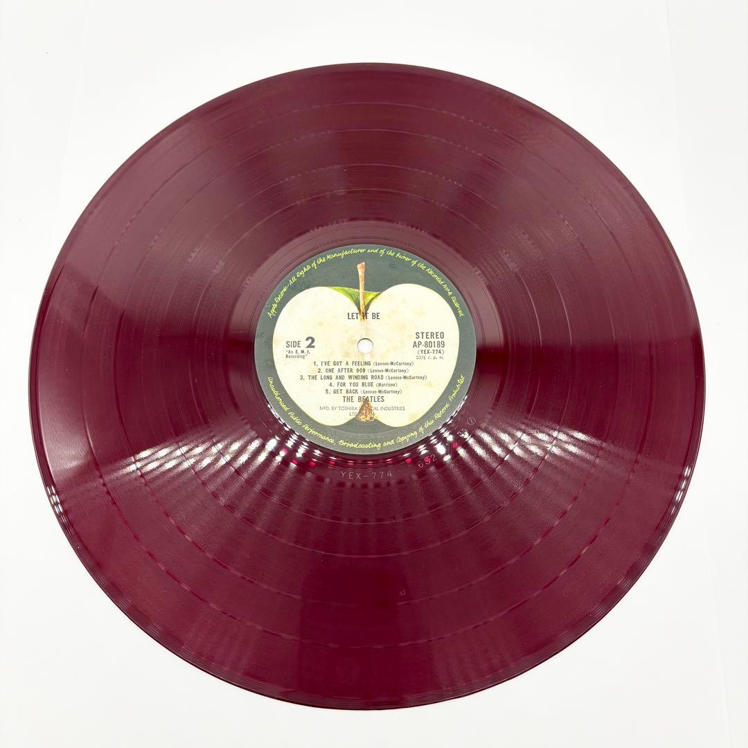 ♦︎【赤盤】THE BEATLES ビートルズ LET IT BEレコード 国内版