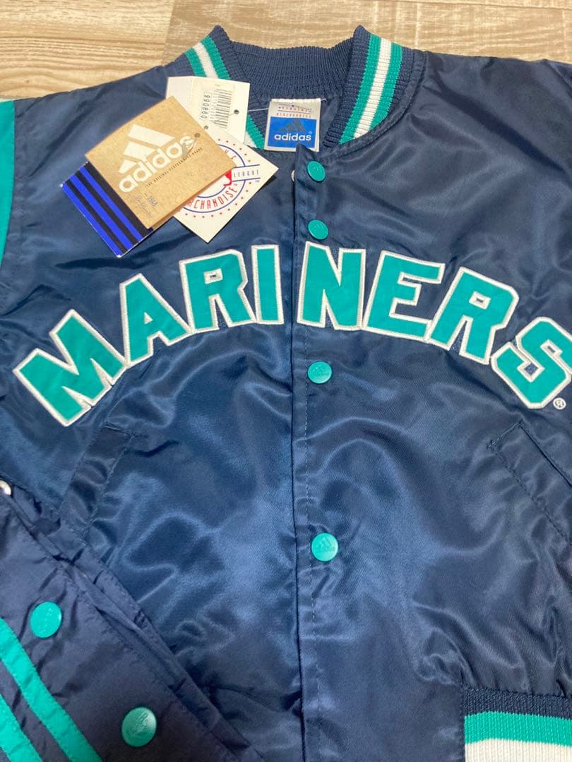 激レア新品タグ付adidas製シアトルMARINERS 上下　スタジャンセット