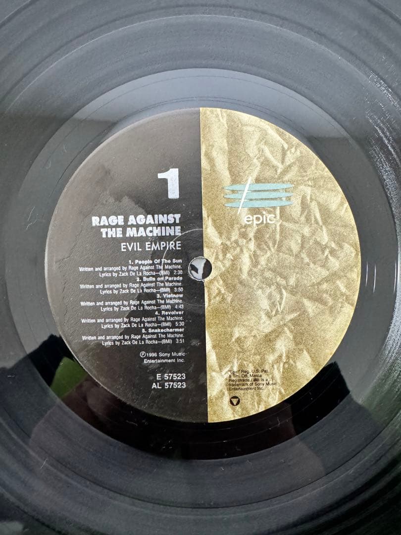 RAGE AGAINST THE MACHINE レコード　USoriginal