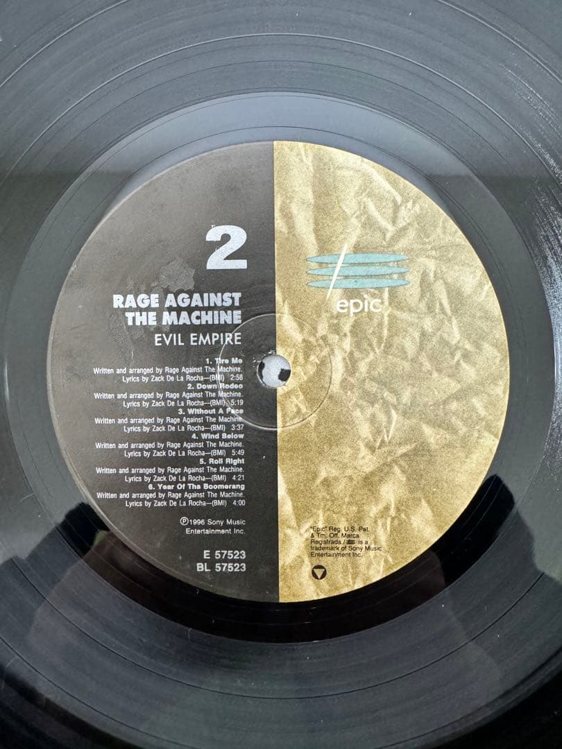 RAGE AGAINST THE MACHINE レコード　USoriginal