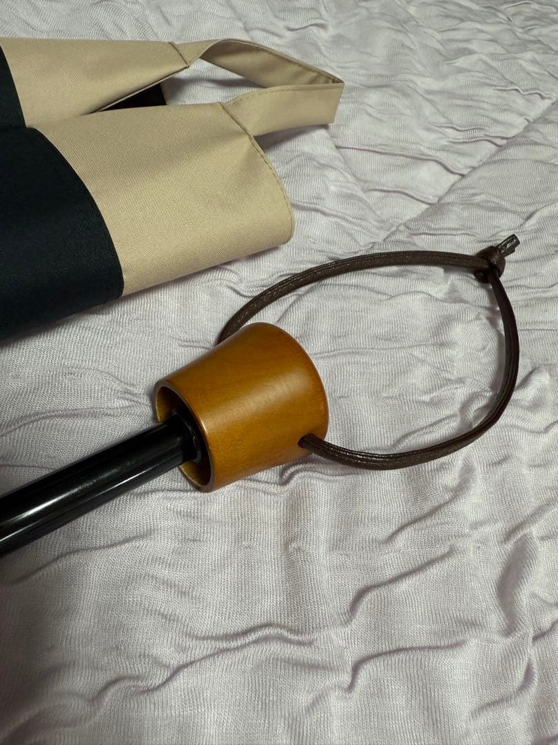 サンバリア100 3段折り日傘（ブラック） 傘袋付き