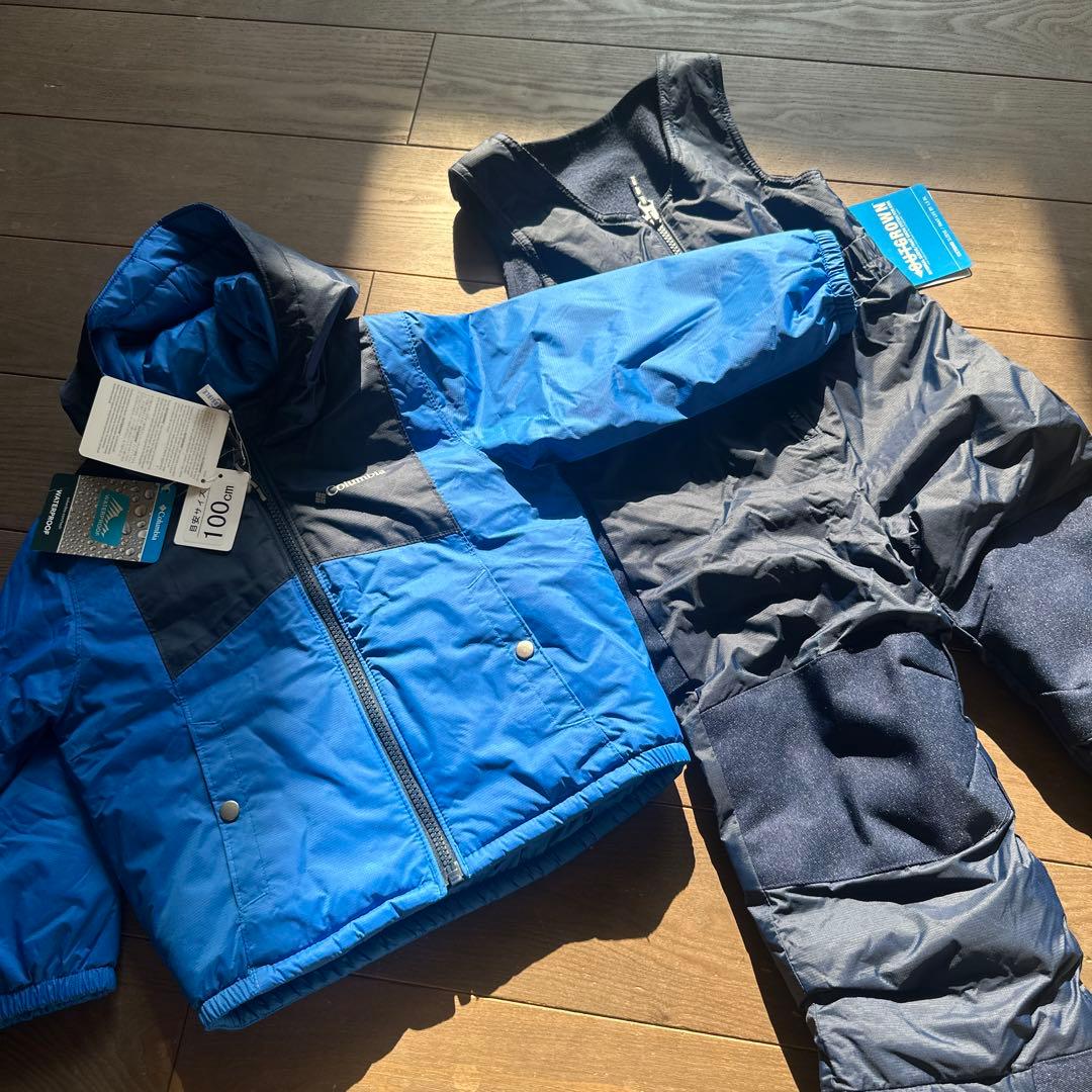 新品Columbia 子ども用スキーウェア 上下セット 100cmコロンビア