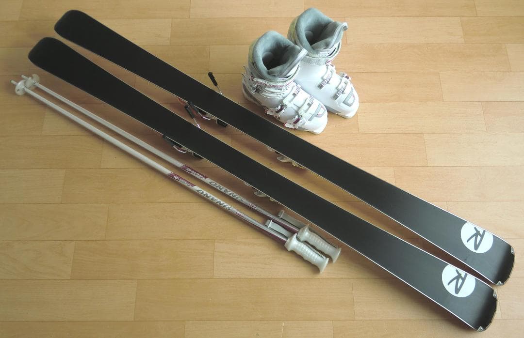 ■■送料無料■ロシニョール■女性用スキーフルセット■板156靴25-25.5■■