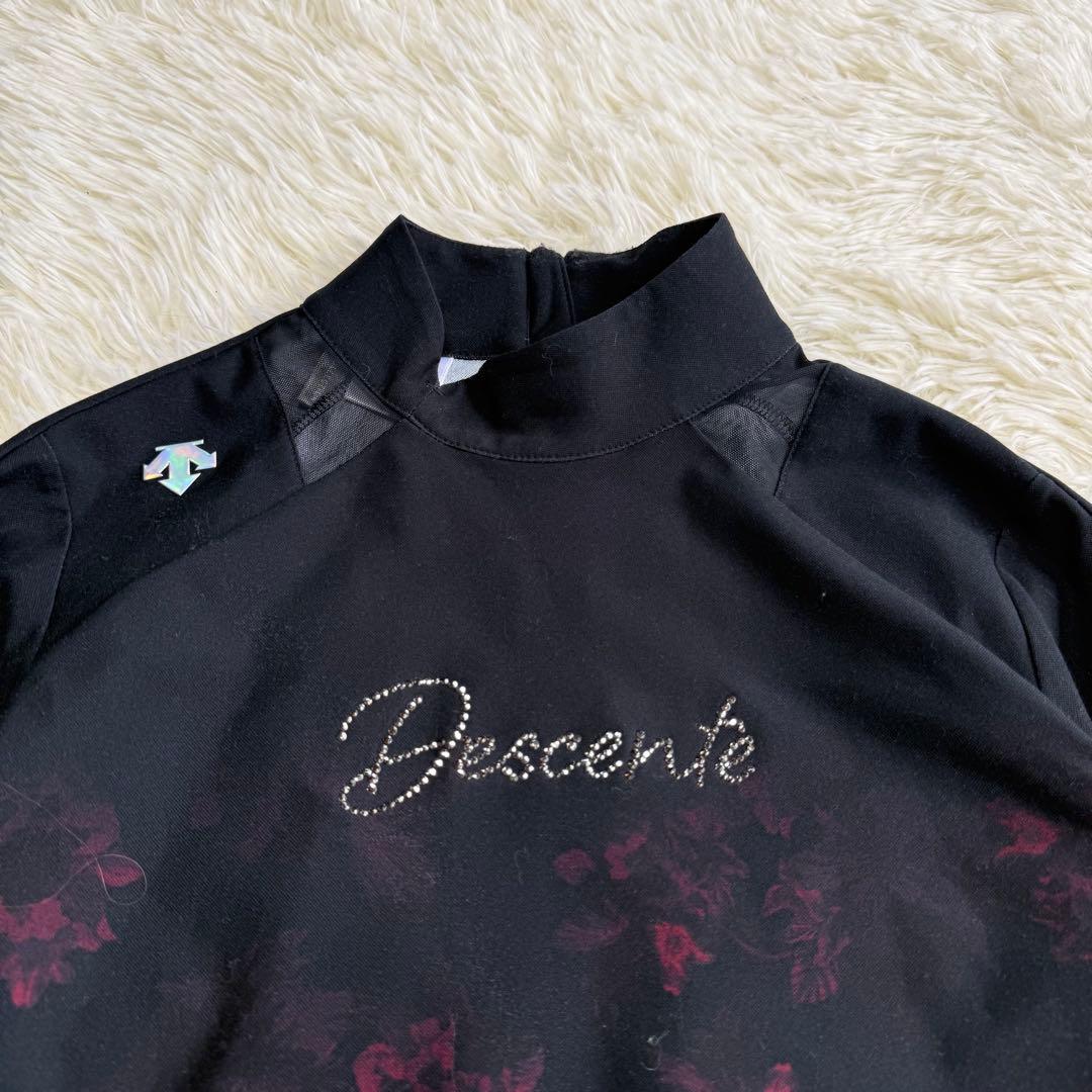 【デサントゴルフリュクス】美品 モックネック 高級ライン Sサイズ レディース