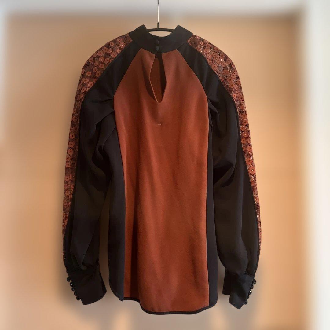 週末限定値下げ！マメクロゴウチ⭐︎レース袖ブラウス