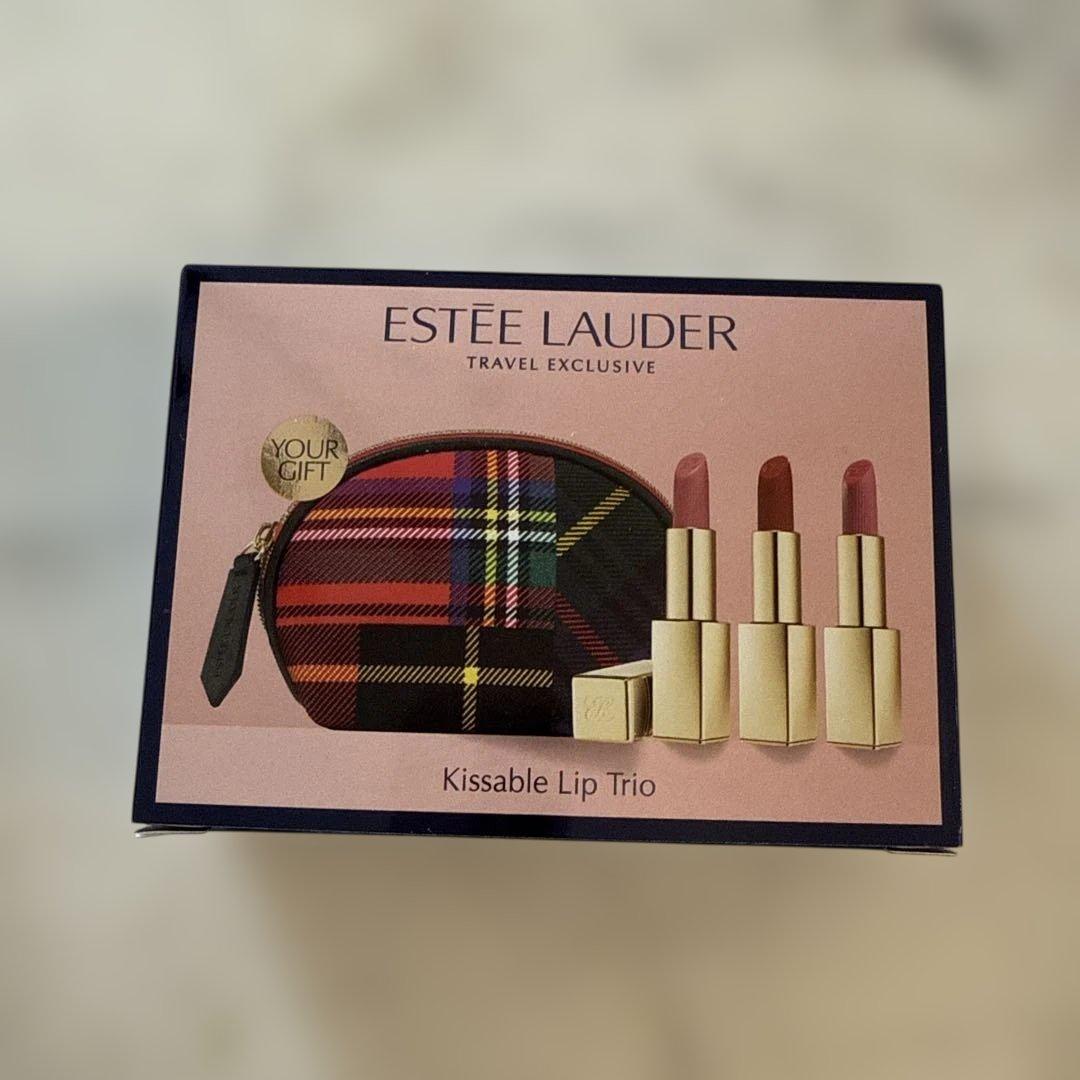 捨て色なし✨ESTEE LAUDER Kissable Lip Trio