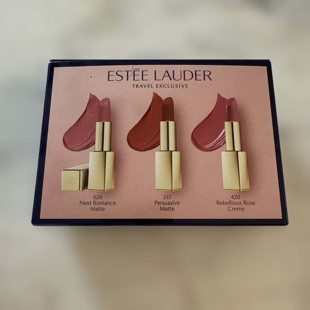 捨て色なし✨ESTEE LAUDER Kissable Lip Trio