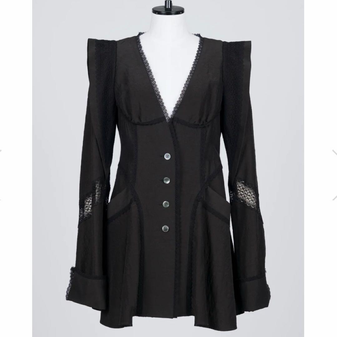 トップス FETICO LACE-PANELED JACKET