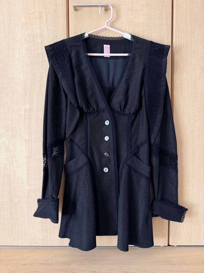 トップス FETICO LACE-PANELED JACKET